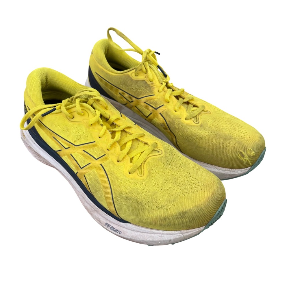 Asics Gel-Kayano 30 Mens Running Shoes Yellow Navy 1011B548 Size 10.5